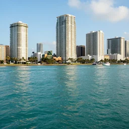 a photograph of miami beach after 1 0 0 years of rising sea level