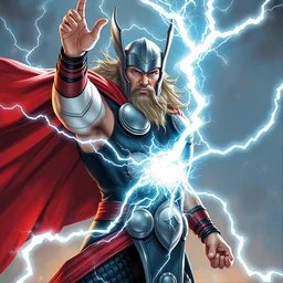 marvel, thor god of lightning, chris hemsworth, artwork by nicholas roerich