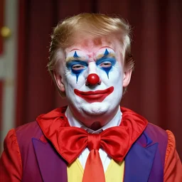 donald trump as the saddest circus clown on the planet