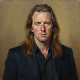 painting of steve bannon as a cult leader