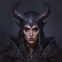 symmetrical head - on centered painted portrait, maya ali as hearthstone warlock, matte painting concept art, official fanart behance hd artstation by jesper ejsing and rhads and lois van baarle and ilya kuvshinov and rossdraws