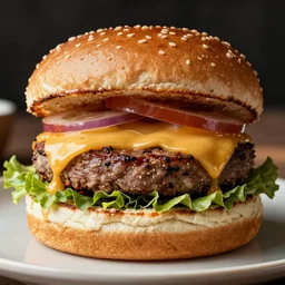 half eaten burger, photograph, daylight, realistic, hyper detail, 8 k octane render, high contrast, peter mckinnon