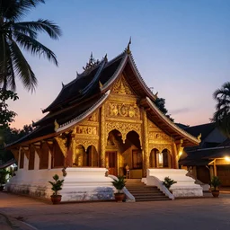 a beautiful evening in Luang Prabang Laos