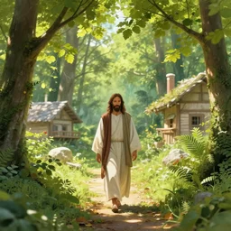 jesus strolling through the hidden leaf village