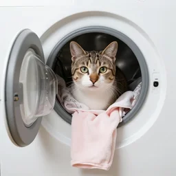 cat laundry