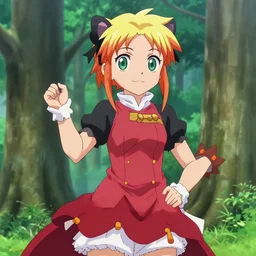 Ichigo in dress costume, anime style, cute