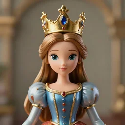 closeup portrait of tin toy fairytale princess wearing a crown, depth of field, zeiss lens, detailed, symmetrical, centered, fashion photoshoot, by nicoletta ceccoli, mark ryden, lostfish, breathtaking, 8 k resolution, extremely detailed, beautiful, establishing shot, artistic, hyperrealistic, octane render