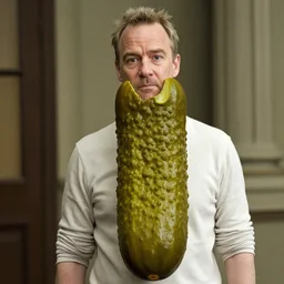 bill murray dressed as a pickled cucumber