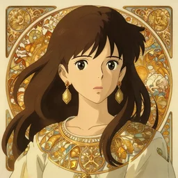 anime girl, art by studio ghibli and ilya kuvshinov, portrait, intricate, highly detailed, digital painting, golden hour, anime!! trending on pixiv fanbox, trending on artstation, concept art, sharp focus, illustration art by artgerm and greg rutkowski and alphonse mucha