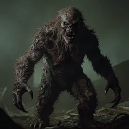 1 9 9 0's footage of a terrifying monster, warped, distorted