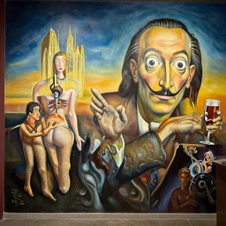 RHADS, fever dream, Salvador Dali, party, mural