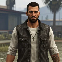 matt demon as a gtav character, detailed