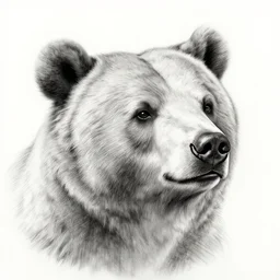 sketchbook charcoal bear, magnificent, close up, details, sharp focus, elegant, highly detailed, illustration, by jordan grimmer and greg rutkowski, intricate, beautiful, trending artstation, pixiv, digital art