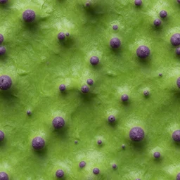 a rendered texture map of slimy green skin with purple boils | seamless | unreal engine | octane | red shift