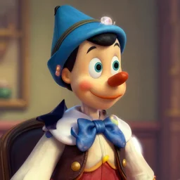 Jerome Powell as Pinocchio, digital art, artstation