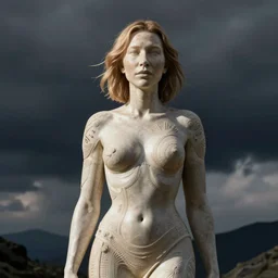 sculpture of cate blanchett by H.R. Giger