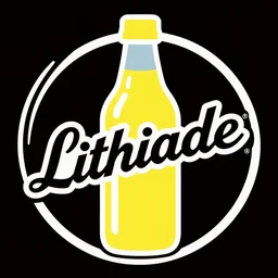 Vintage 1960s logo for Lithiade, the lithium lemonade, SVG