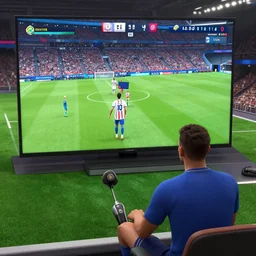 우왁굳 playing fifa game