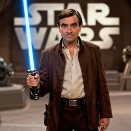 Mr Bean as Han Solo in Star Wars