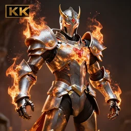 hell knight with fire powers, highly detailed, 8 k, hdr, smooth, sharp focus, high resolution, award - winning photo, artgerm, photorealistic