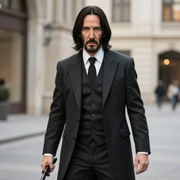 John Wick cosplaying assassin's creed character