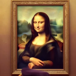 the mona lisa in the style of a zootopia character