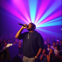 kanye west performing at camp flog gnaw, bokeh, color grading, filmic, dslr, velvia, vintage, spectral color, post - production