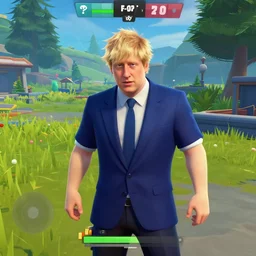 boris johnson in fortnite screenshot, gameplay