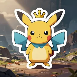 cute miss mascot altaria altaria altaria pokemon sticker art, cronobreaker, beeple game icon