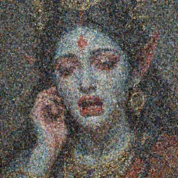 A cinematic crying closeup portrait of the Hindu demon goddess of grief despair sorrow, by Carlos Ochagavia, by Wayne Barlowe, by Paul Lehr, by Bruce Pennington, by Zdzisław Beksiński, by HR Giger, oil on canvas, masterpiece, trending on artstation, featured on pixiv, cinematic composition, astrophotography, dramatic pose, beautiful lighting, sharp, details, details, hyper-detailed, no frames, 8K