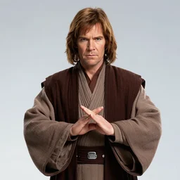 Charles Dance as Obi-Wan Kenobi using the force in the film Star Wars, very detailed, wide angle shot, looking forward, detailed hands