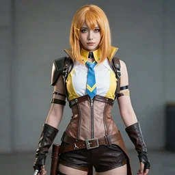 fallout 4 cosplay girl, half - opened costume