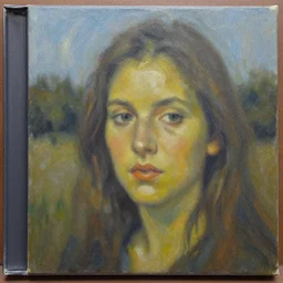 detailed photo of an album cover, oil painting. snd oil painting album cover
