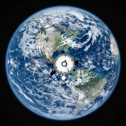 Earth photo of Himawari 8, space telescope.