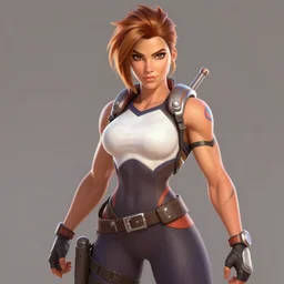 a highly detailed portait of tracer from overwatch as kate beckinsale, digital art, pretty face, muscular, very beautiful face, very detailed eyes, 8 k resolution, digital painting, by james gurney wlop, greg rutkowski, full body