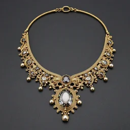 fine beautiful rococo artnouveau necklace