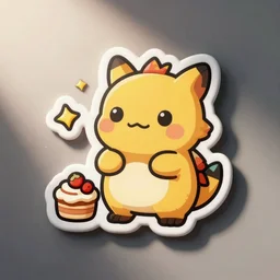 cute miss mascot maganon maganon magmortar food sticker art, cronobreaker, beeple game icon
