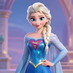Elsa as a superhero
