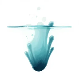 underwater ink, simple and clean illustration, white background, liquified, highly detailed, photorealism, digital art, 3 d object, octane rendering, unreal engine, by alberto seveso