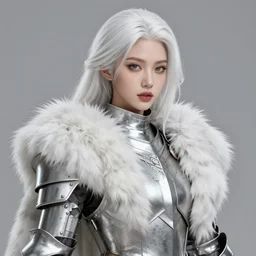 fur - lined armor!!! beautiful and elegant white haired female!! gorgeous ayes!! character concept art, sharp focus, octane render! unreal engine 5! highly rendered!! trending on artstation!! detailed linework!! illustration by artgerm, wlop, and chie yoshii