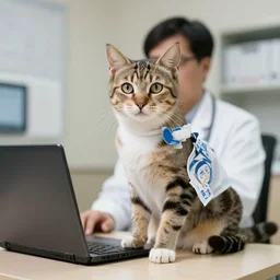 a doctor cat