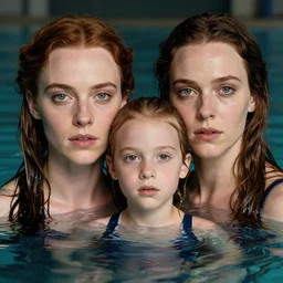 highly detailed, ultra realistic, cinematic portrait, charlotte holmes!!!!! tiffany pisani!!!!!, swimming, high detail, 8 k, sharp focus, movie still, dramatic lighting, ray tracing, smooth, lane brown, finnstark, oleg bulakh, diego fazio, mike dargas, emanuele dascanio, felix englund, michal