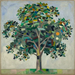 a painting of a tree by vasili kandinski - 4