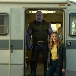 Thanos inside Walt and Jessie's RV on Breaking Bad