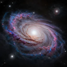celestial epic vibrant peculiar galaxy colored deepspace image of a sparkling ethereal cosmic universe, celestial features, nasa photos, artstation