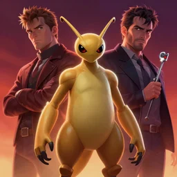 portrait of mewtwo as dr manhattan from watchmen by ralph horsley and mark bagley, ilvya kuvshinov, rossdraws, matte painting, epic, masterpiece, pixar, maya, engine, highly detailed illustration, artstation