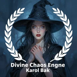 a beautiful witch by Karol Bak,Divine Chaos Engine,symbolisme,visionary,cold colors
