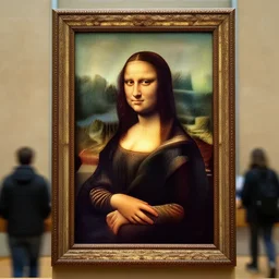 mona lisa angry on the museum visitors