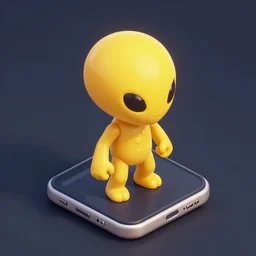 mobile game hyper - detailed asset is an isometric alien - like yellow plant of the alien nature of pandora from the avatar movie james cameron, it has a bioluminescent appeal, behance low poly art trending on artstation, black background dark night item
