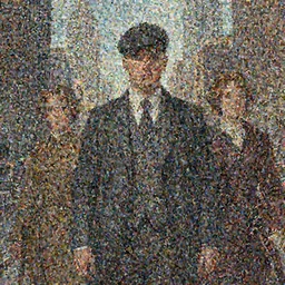depiction of The peaky blinders In New York City During the 21st century illustration by Ruan Jia and Mandy Jurgens and William-Adolphe Bouguereau, Artgerm, 4k, digital art, surreal, space dandy style, highly detailed, godsend, artstation, digital painting, concept art, smooth, sharp focus, illustration by Ruan Jia and Mandy Jurgens and William-Adolphe Bouguereau